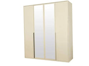 EIFFEL BEDROOM IN BEIGE FINISH .IT INCLUDES BED 160X200CM WITH X2 BEDSIDE TABLES WITHOUT MATRESS. WARDROBE WITH 180X57X216CM AND DRESSING TABLE WITH 3 DRAWERS AND MIRROR