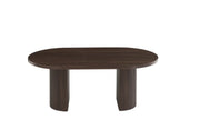 NEW ANNA COFFEE TABLE WITH WALNUT EFFECT AND WALNUT EFFECT MDF TOP.MEASURING 120X70X45CM