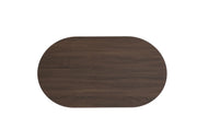 NEW ANNA COFFEE TABLE WITH WALNUT EFFECT AND WALNUT EFFECT MDF TOP.MEASURING 120X70X45CM