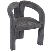 A SIERRA CHAIRS WITH CREMONA ANTHRACITE FABRIC.