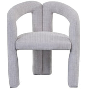 A SIERRA CHAIRS WITH CREMONA GREY FABRIC.
