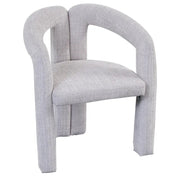 A SIERRA CHAIRS WITH CREMONA GREY FABRIC.