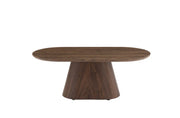 OURLET COFFEE TABLE IN WALNUT EFFECT LEGS WITH WALNUT WOOD EFFECT TABLE TOP . MEASUREMENT 120X60X45CM